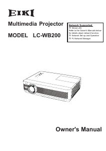 Handleiding Eiki LC-WB200 Beamer