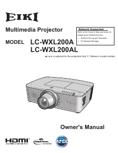 Manual Eiki LC-WXL200A Projector