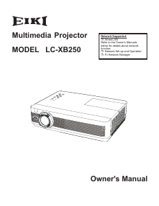 Handleiding Eiki LC-XB250A Beamer