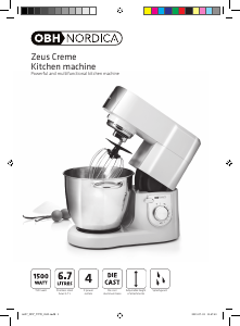 Manual OBH Nordica 6697 Zeus Food Processor