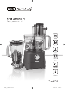 Manual OBH Nordica 6795 First Kitchen Food Processor