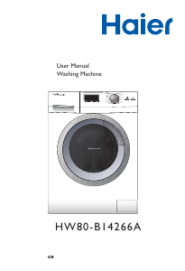 Manual Haier HW80-B14266A Intelius 50 Washing Machine