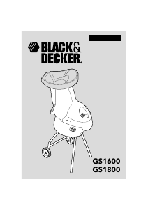 Bruksanvisning Black and Decker GS1800 Kompostkvern