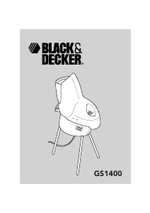 Bruksanvisning Black and Decker GS1400 Kompostkvern