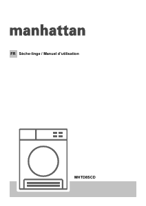 Mode d’emploi Manhattan MHTD8SCD Sèche-linge