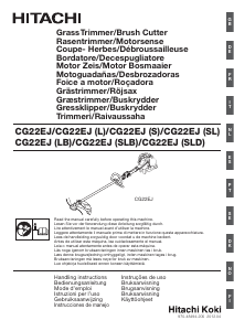 Manual Hitachi CG 22EJ Aparador de relva