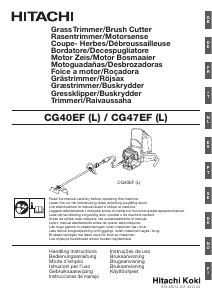 Manual Hitachi CG 40EF Aparador de relva