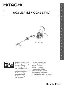 Manual Hitachi CG 40EF(L) Trimmer de gazon