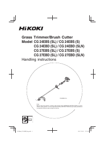 Manual Hikoki CG 24EBS(SL) Grass Trimmer