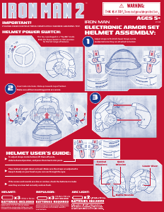 Manual Hasbro Iron Man 2 Electronic Armor Set