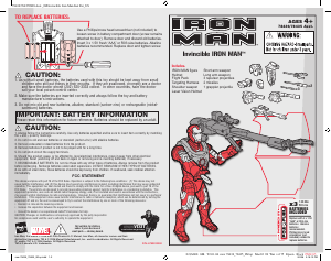 Manual Hasbro Iron Man Invincible Iron Man