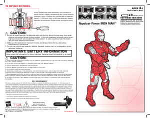 Manual Hasbro Iron Man Repulsor-Power Iron Man