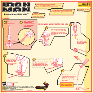 Manual Hasbro Iron Man Rocket Blast Iron Man