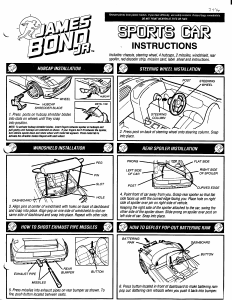 Handleiding Hasbro James Bond Jr. Sportscar