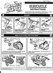 Manual Hasbro James Bond Jr. Subcycle