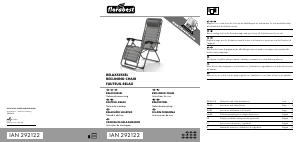 Manual Florabest IAN 292122 Cadeira de jardim