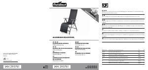 Mode d’emploi Florabest IAN 295740 Chaise de jardin