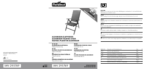 Mode d’emploi Florabest IAN 295749 Chaise de jardin