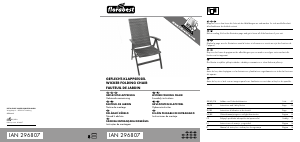 Manual Florabest IAN 296807 Cadeira de jardim