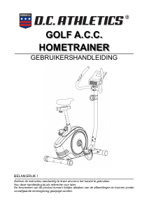 Handleiding DC Athletics Golf A.C.C. Hometrainer