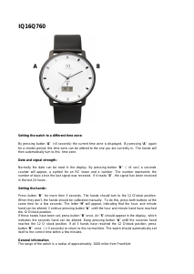 Handleiding Danish Design IQ62Q965 Horloge