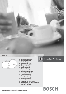 Bedienungsanleitung Bosch TAT6104NGB Toaster