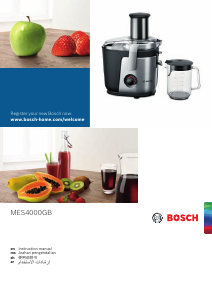 Manual Bosch MES4000GB Juicer