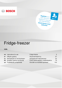 Manual Bosch KGN86AI30M Fridge-Freezer