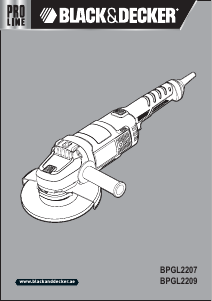 كتيب زاوية طاحونة BPGL2207 بلاك اند ديكر