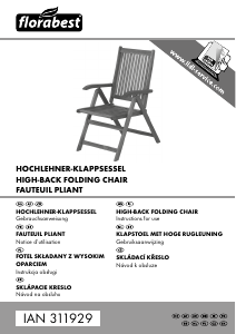 Instrukcja Florabest IAN 311929 Krzesło ogrodowe