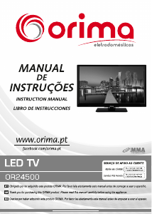 Handleiding Orima OR24500 LED televisie