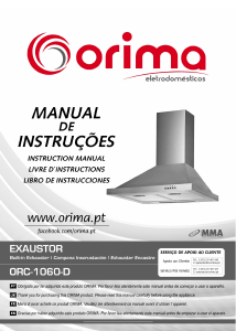 Manual de uso Orima ORC 1060 C Campana extractora