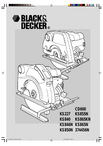Manuale Black and Decker KS865N Sega circolare