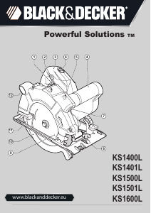 Manuale Black and Decker KS1401L Sega circolare