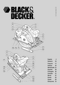 Bruksanvisning Black and Decker KS64 Cirkelsåg