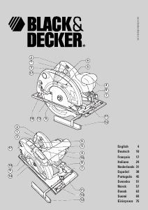 Manuale Black and Decker KS65K Sega circolare