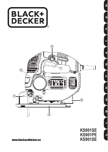 Bruksanvisning Black and Decker KS801SE Stikksag