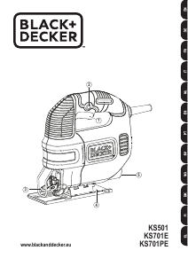 Manual de uso Black and Decker KS501 Sierra de calar