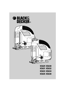 Manual Black and Decker KS635 Serra de recortes