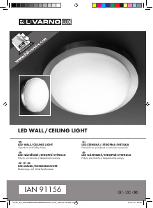 Bedienungsanleitung LivarnoLux IAN 91156 Leuchte