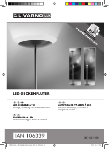 Manuale LivarnoLux IAN 106339 Lampada