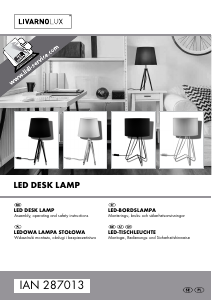 Manual LivarnoLux IAN 287013 Lamp