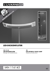 Manual LivarnoLux IAN 116145 Lamp