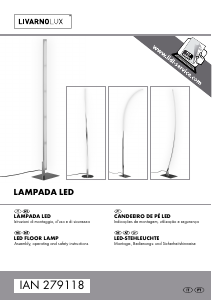 Manuale LivarnoLux IAN 279118 Lampada
