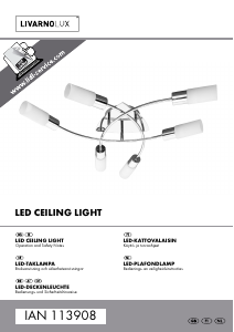 Manual LivarnoLux IAN 113908 Lamp