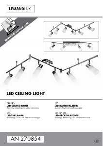 Bruksanvisning LivarnoLux IAN 270854 Lampa