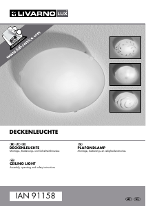 Handleiding LivarnoLux IAN 91158 Lamp