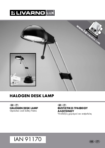 Manual LivarnoLux IAN 91170 Lamp