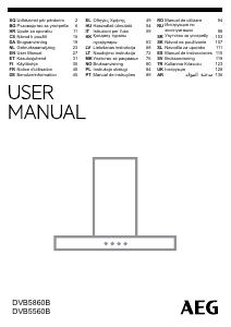 Manuale AEG DVB5860B Cappa da cucina