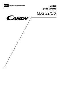 Rokasgrāmata Candy CDG31/1SPX Plīts virsma
